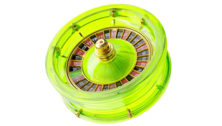 Zielona ruletka kasynowa WinWin
